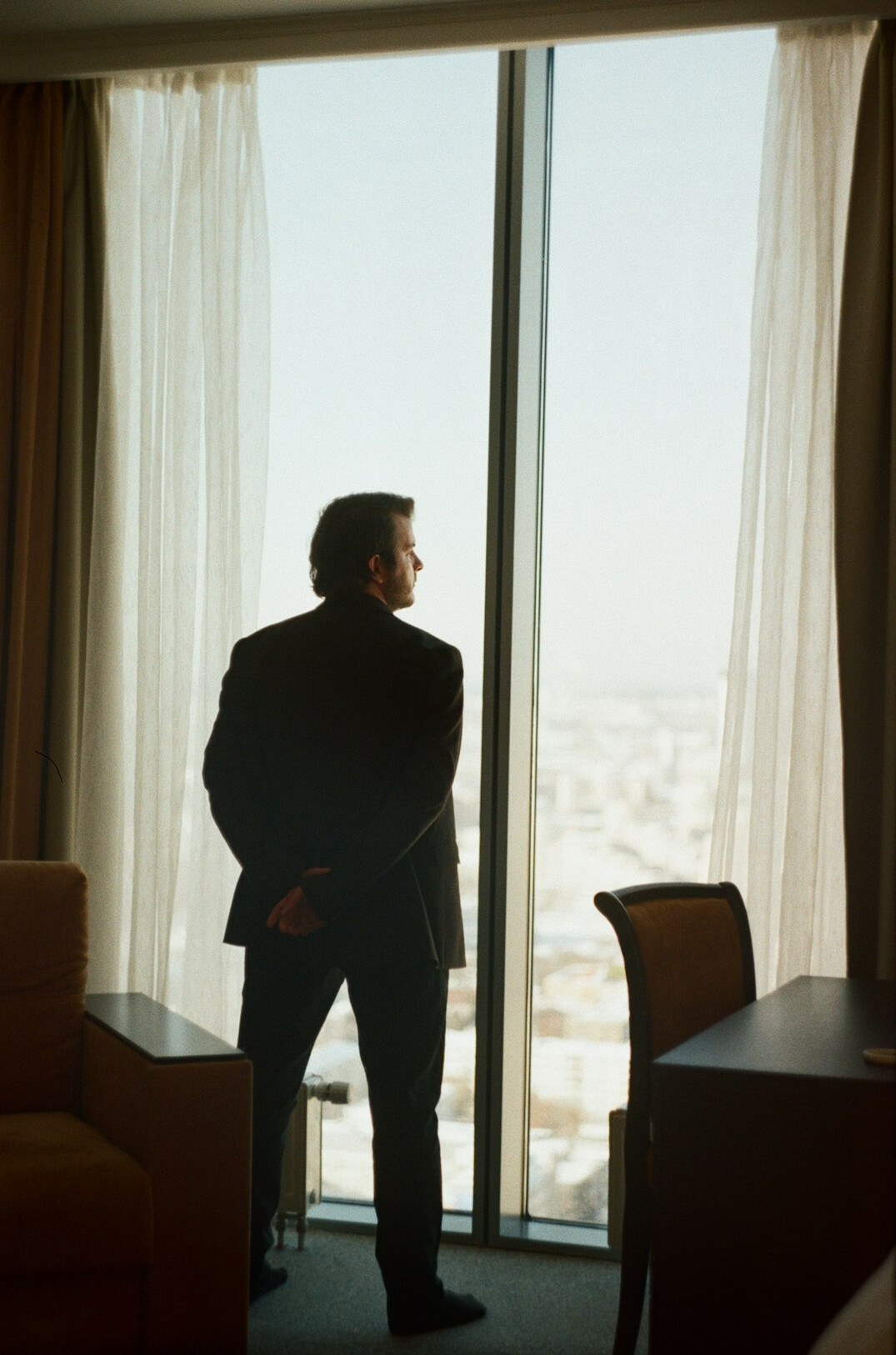 Portrait of a senior executive man in a suit